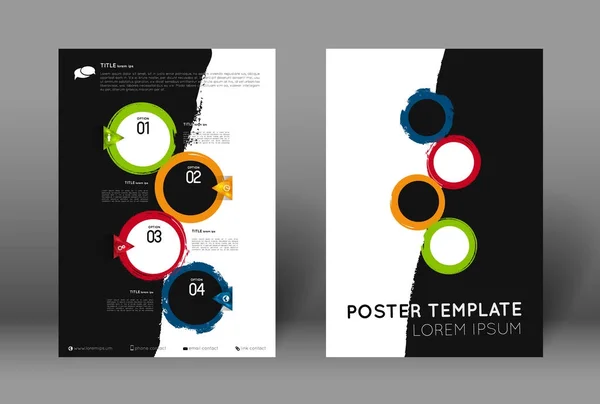 Абстрактный шаблон плаката — стоковый вектор