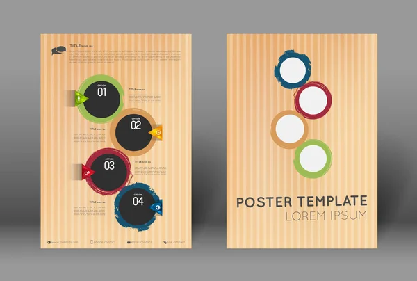 Абстрактный шаблон плаката — стоковый вектор