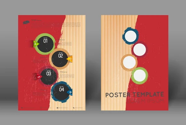 Abstract poster template — Stock Vector