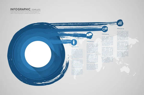 Abstracte infographic sjabloon — Stockvector