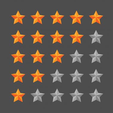 Yıldız derecelendirmesi şablonu