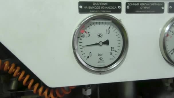 High Pressure Gauge Action — Stock Video