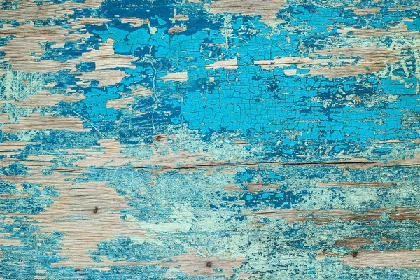 Fundo de madeira azul com efeito crepitante — Fotografia de Stock