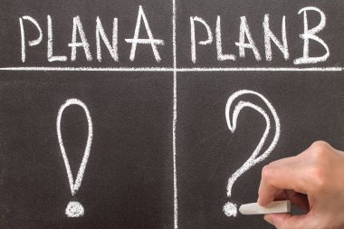 Plan A ve B planı ile bir tahta dokusu