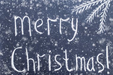 Neşeli Noel el Siyah Kara tahta tebeşir metin yazma