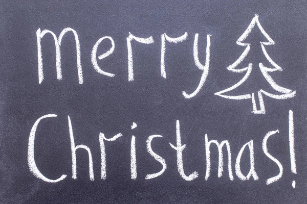 Kara tahta üzerinde yazıt Merry Christmas