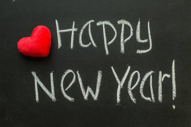 mutlu yeni yıl yazıldı tahtaya