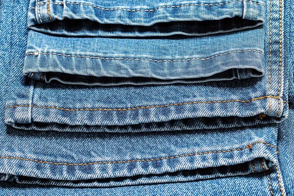 Jeans fundo fronteira com espaço de cópia — Fotografia de Stock