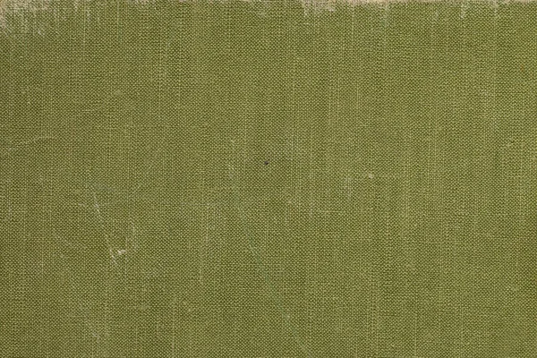 A vintage cloth book cover with green screen pattern