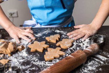 Pişirme ve Noel gingerbread dekorasyon