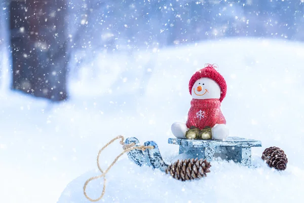 Kerst- en nieuwjaarsvakantie achtergrond, winterseizoen. — Stockfoto