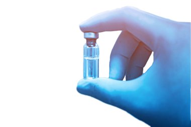 Yeni aşı covid-19 şişe grip şırıngası, konsept tıbbi test aşısı koronavirüs enjeksiyon tedavisi hastalık önleme bağışıklık hastalığı. Seçici odaklanma hastalığı.