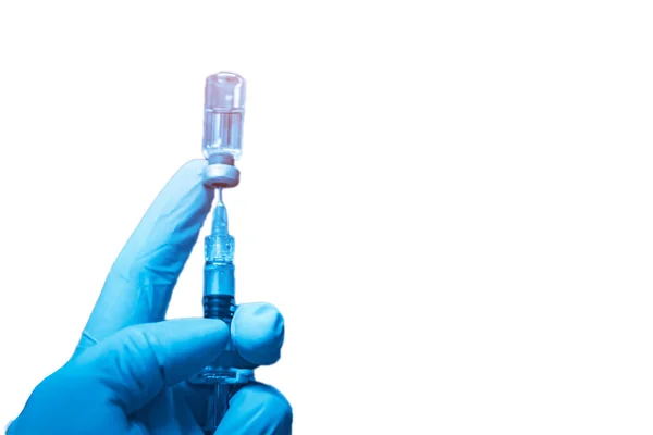 Yeni aşı covid-19 şişe grip şırıngası, konsept tıbbi test aşısı koronavirüs enjeksiyon tedavisi hastalık önleme bağışıklık hastalığı. Seçici odaklanma hastalığı.