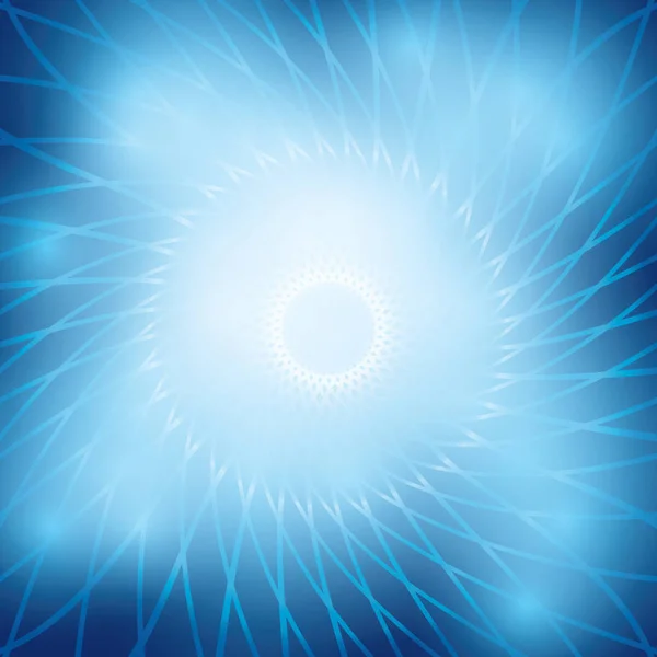 Яркий абстрактный фон с сине-белой круглой сеткой - вектор — стоковый вектор