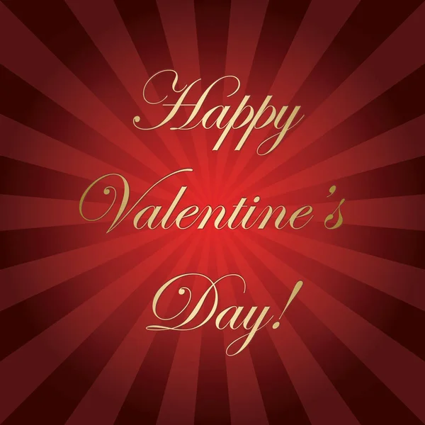 金と赤のベクトルの背景 - 幸せなバレンタインの日 — ストックベクタ