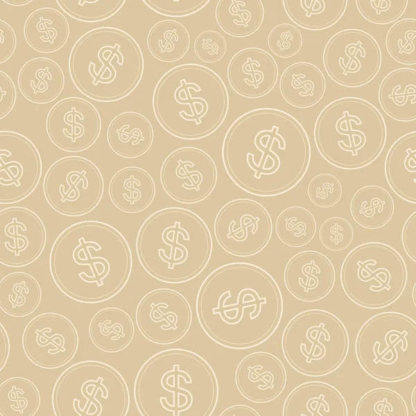 dolar - vektör seamless modeli ile pastel arka plan