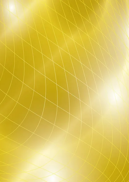 Golden background with mesh - vector bright abstraction — Stock Vector