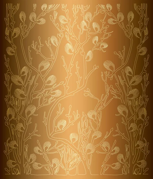 vektör şube ve degrade ile parlak arka plan