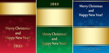 tebrik kartları Noel - vektör broşürler için kümesi