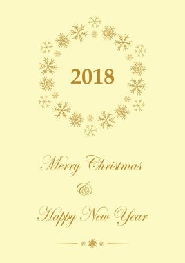 Noel - vektör broşür için sarı tebrik kartı