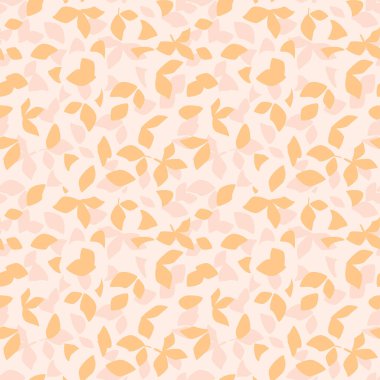 Dekoratif turuncu, yapraksız desen - vektör çiçekli arka plan