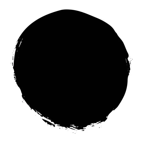 Vektor illustration, rund fläck färg svart bakgrund, isolat — Stock vektor