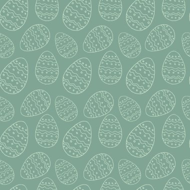 Nane arkaplanındaki beyaz hatlı yumurta kalıbı, vekto.