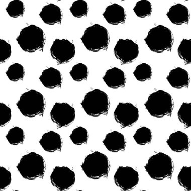 Black spots on a white background isolated pattern, stock vector