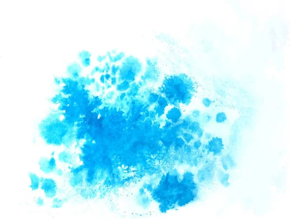 Vektor Akvarell Fröccsenés Háttér Kék Fehér Alapon Stock Illusztráció Design — Stock Vector