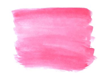 Beyaz arkaplanda izole edilmiş pembe fırça darbesi arkaplan, tasarım ve dekor için stok vektör illüstrasyonu, pankart, kartpostal, kart