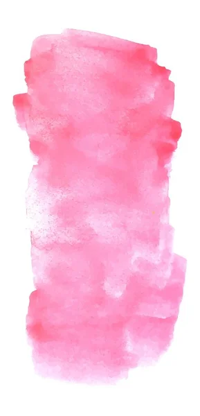 Vektorová Růžová Tažná Akvarel Pozadí Izolované Bílém Pozadí Stock Vektorové — Stockový vektor