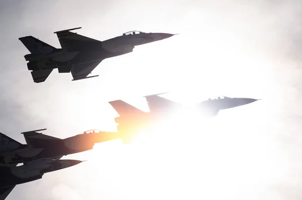 Boise, Idaho, ΗΠΑ 15 Οκτωβρίου 2017. Ηνωμένες Πολιτείες η Air Force Thunderbirds επιδόσεις στο Airshow Gowen βροντή — Φωτογραφία Αρχείου