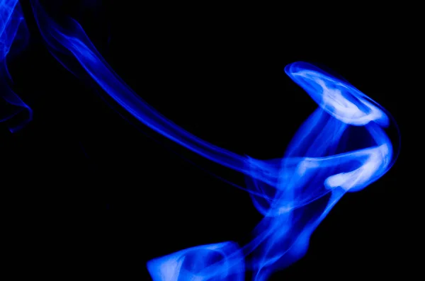 Abstraktní Příroda Křehkou Krásu Eleganci Obláček Modrého Kouře — Stock fotografie