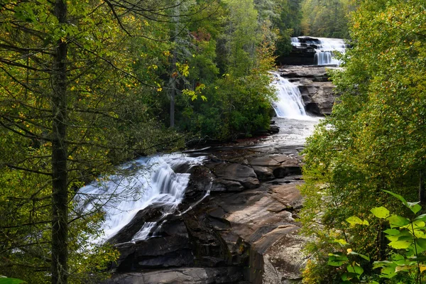 Triple Falls Nella Foresta Ricreativa Dello Stato Dupont — Foto Stock