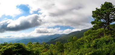 Appalachian Dağ Manzarası Blue Ridge Parkway boyunca