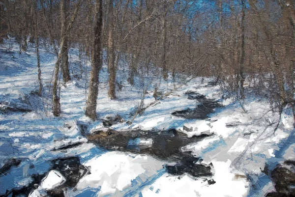 A Winter Creek — Stock Photo, Image