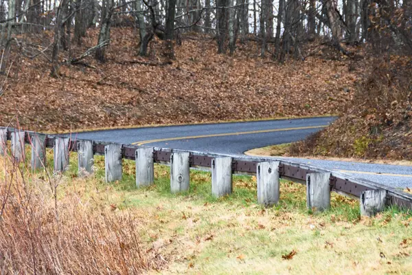 Meandering Roadway Appalachian Mountain Podél Blue Ridge Parkway — Stock fotografie