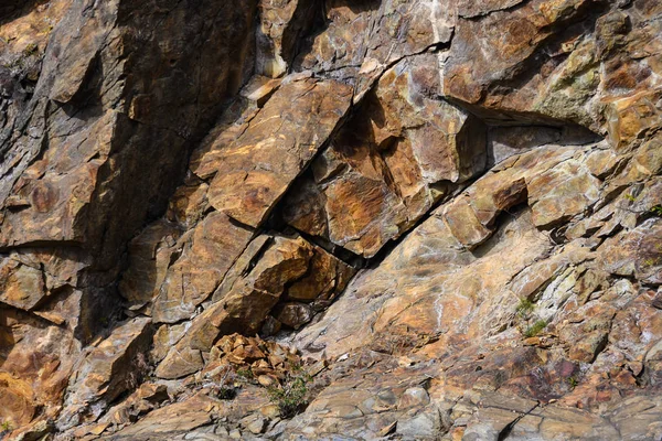 Naturaleza Resumen Patrón Creado Por Grietas Grietas Una Pared Roca — Foto de Stock