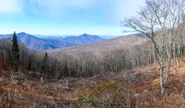 Late Autumn Appalachian Mountains Viewed Blue Ridge Parkway — Stock Photo, Image