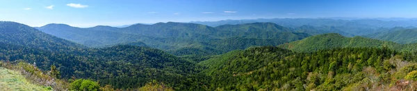 Vista Montaña Los Apalaches Largo Del Blue Ridge Parkway Imagen De Stock