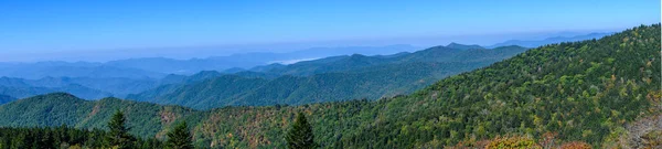 Automne Dans Les Appalaches Vue Long Promenade Blue Ridge — Photo