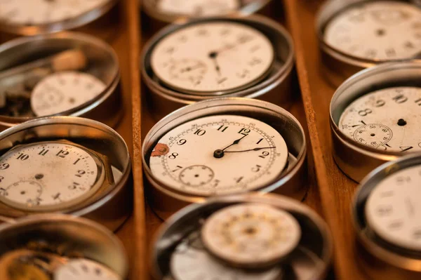 Watch Repair Shop: Effects of Time on Collection of Old, Broken and Discarded Watches