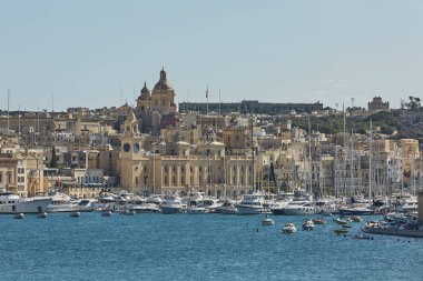 Valletta Malta ve onun eski mimari görünümünü
