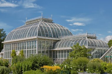 Kaisaniemi Botanik Bahçesi ve onun sera Helsinki Finlandiya