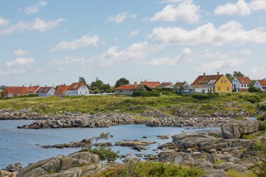 Danimarka 'nın Bornholm adasında Svaneke adlı küçük bir köy.
