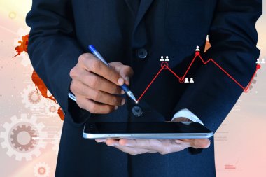 Dijital illüstrasyon ofonline ticaret kavramı