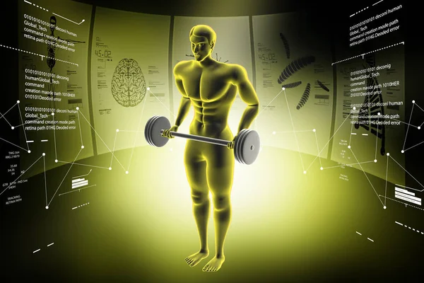 3d illustration of Fitness concept — Stock Photo, Image