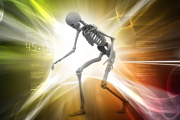 3d illustration of Man Skelton — Stock Photo, Image