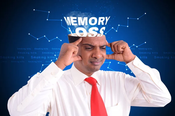 Digital illustration of  Man having his brain burning — Stock Photo, Image