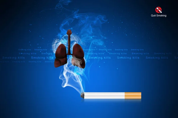 Płuc, Palenie ludzi w kolor tła — Zdjęcie stockowe